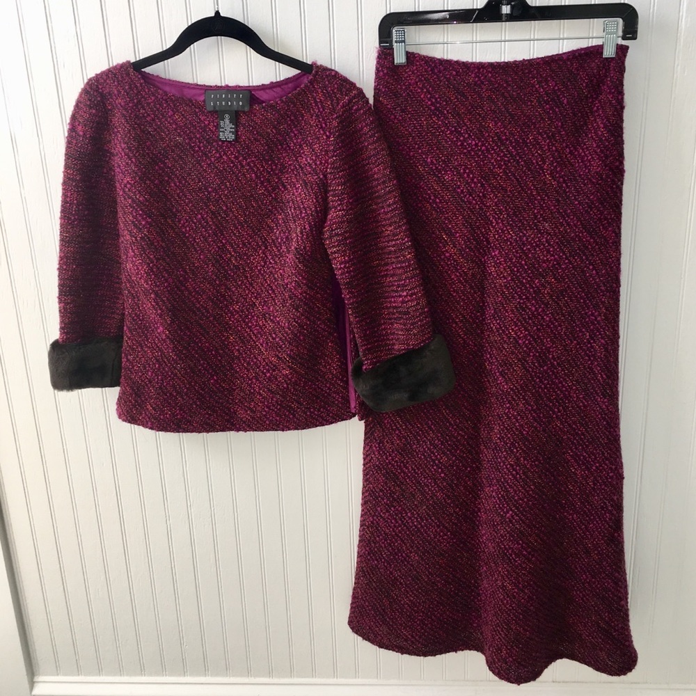 Buy 2 for $25. Finity Studio Wool Jacket and Skirt Set